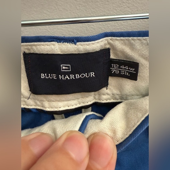 Marks and Spencer Blue Harbour Chino Pants Men’s SZ 44WX31L Pockets Straight Leg - Picture 4 of 11